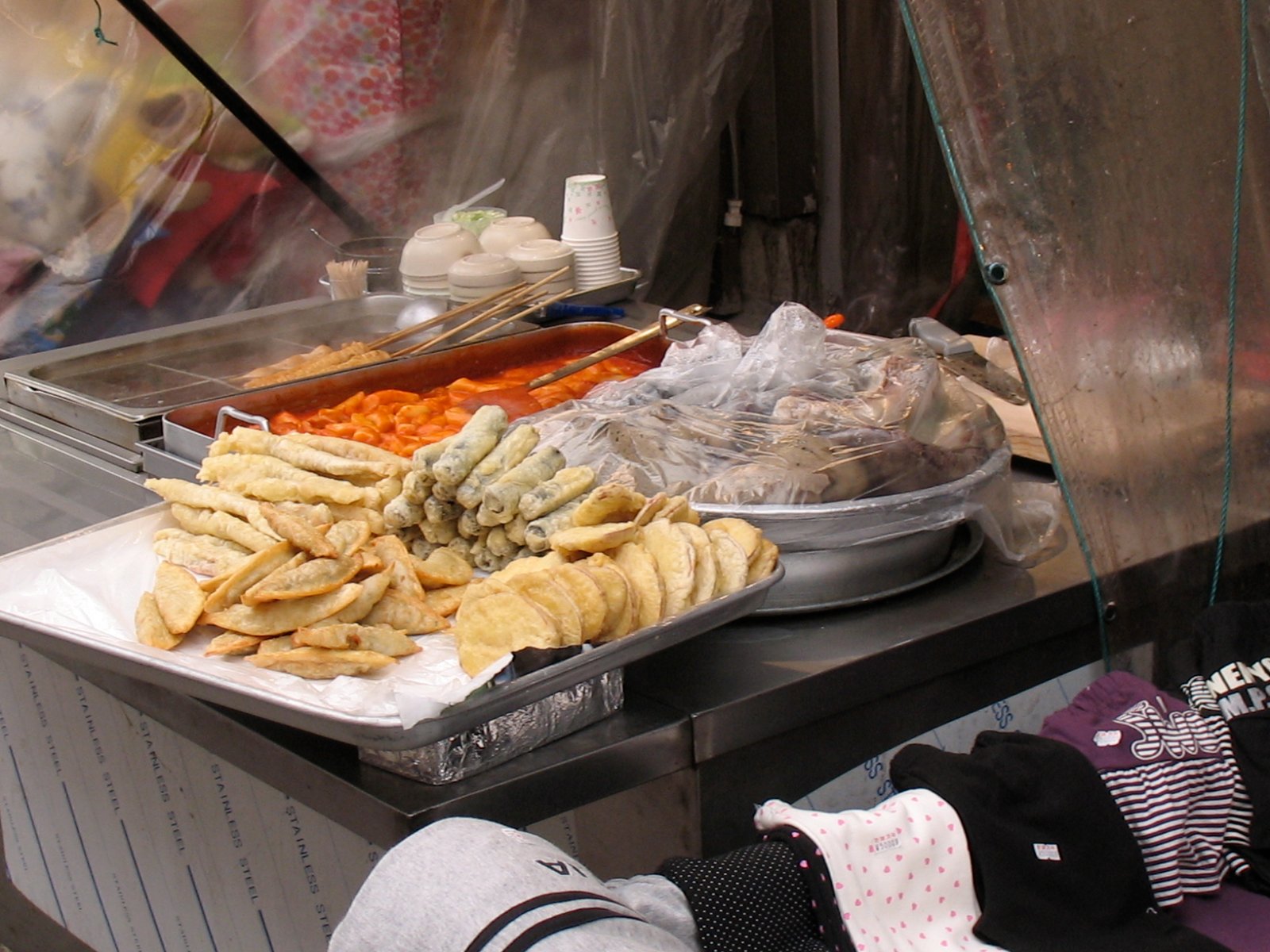 Korean twigim fried snacks