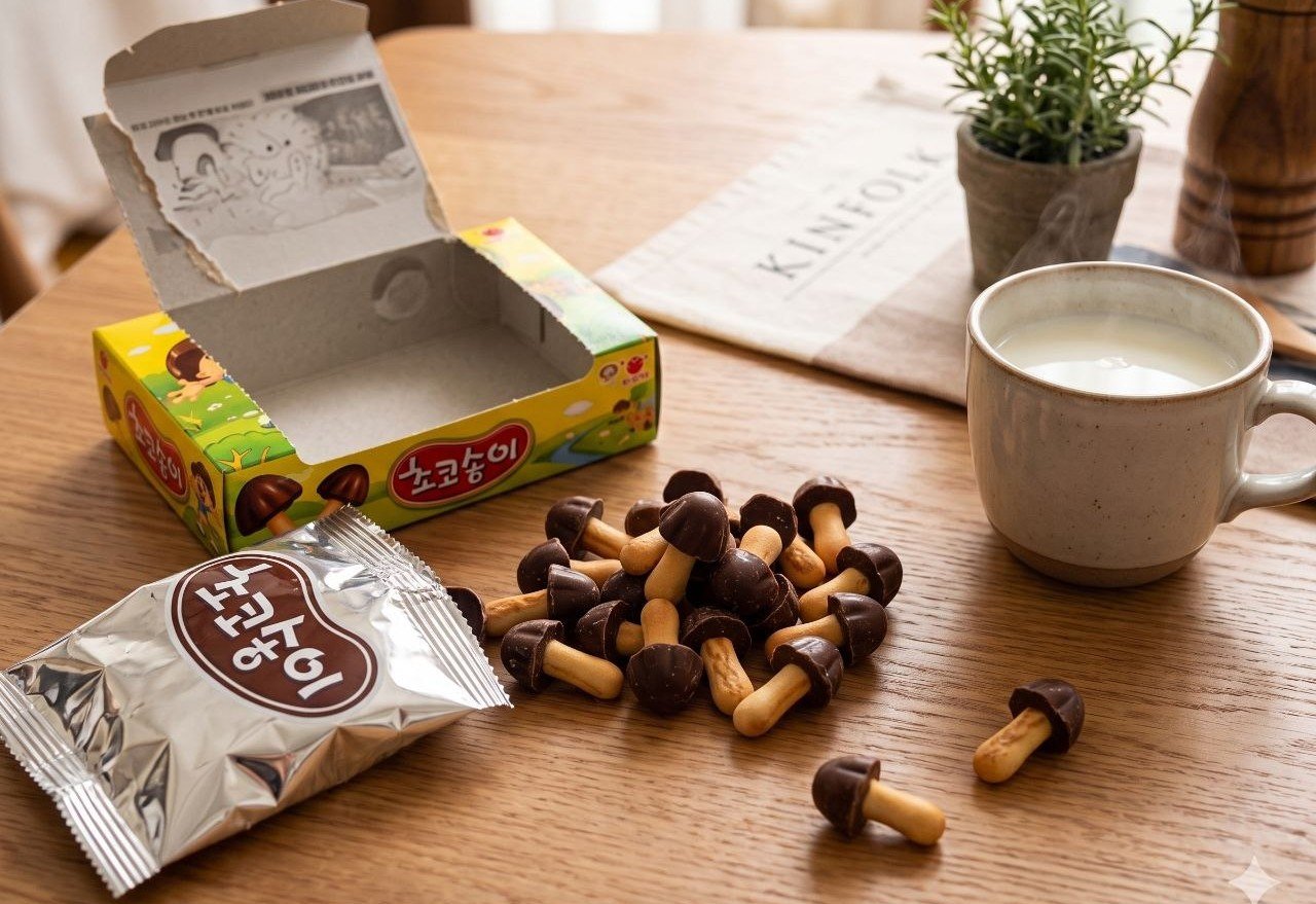 Choco Boy: Korea's Mushroom-Shaped Chocolate Biscuit